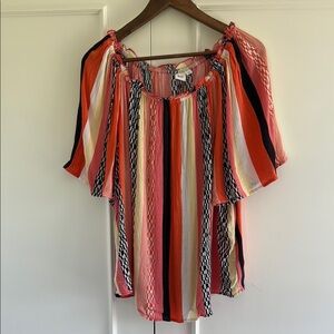 Colorful Striped Women's Top